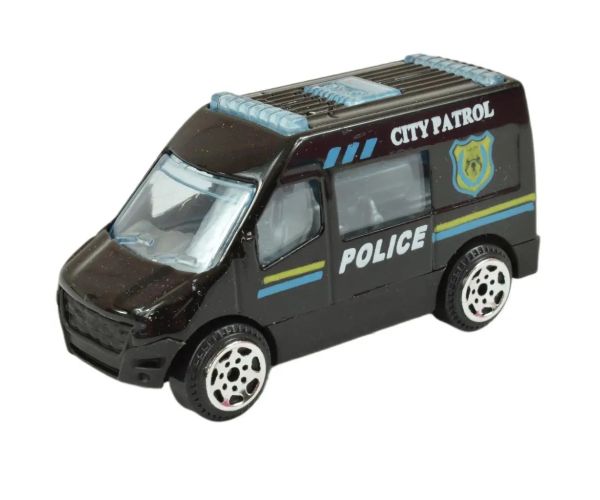 World of Trucks: Policajné autíčka v rôznych variantoch 7cm