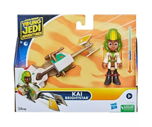 Star Wars: Dobrodružstvá malých Jediov - Kai Brightstar figúrka so záprahom 7,5cm - Hasbro