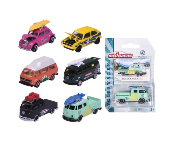 Simba Majorette: Premium Volkswagen kovový model auta v rôznych variantoch 1/64 - Simba Toys