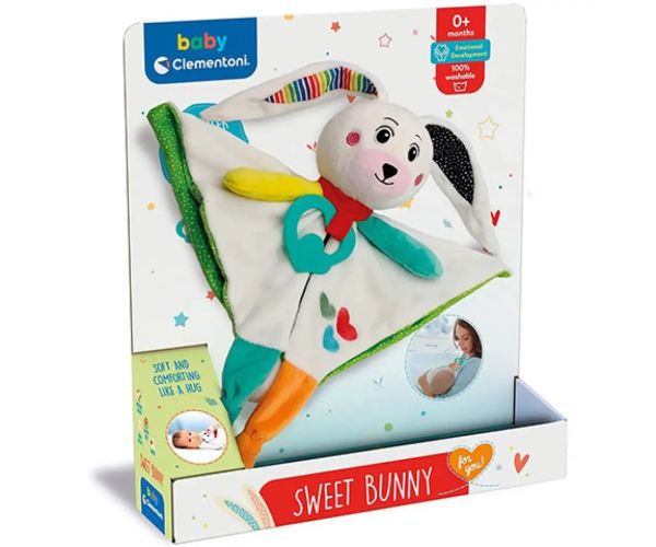 Zajačik šatka na sliny - Clementoni Baby