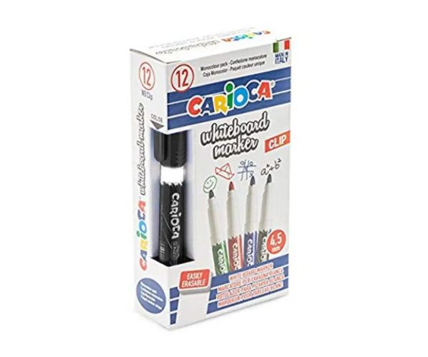 Čierna fixka na tabuľu 1 ks - Carioca
