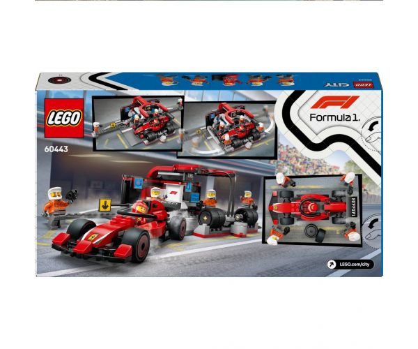 LEGO® City: F1®-ová boxová dráha a personál s autom Ferrari (60443)