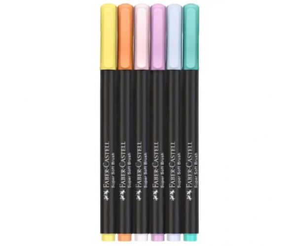 Faber-Castell: Black Edition pastelové farby 6-dielny set farebných fixiek
