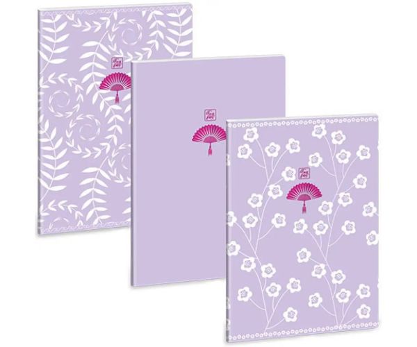 Ars Una: Soft Touch Purple Spring zošit s bodkami a extra sponami
