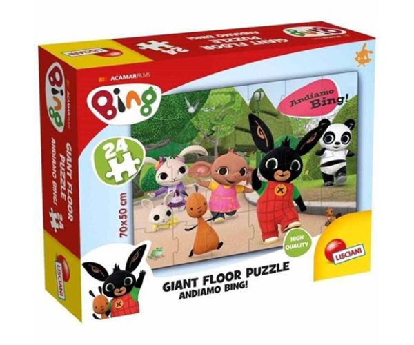 Bing: Poďme Bing! obrovský podlahový puzzle 24ks
