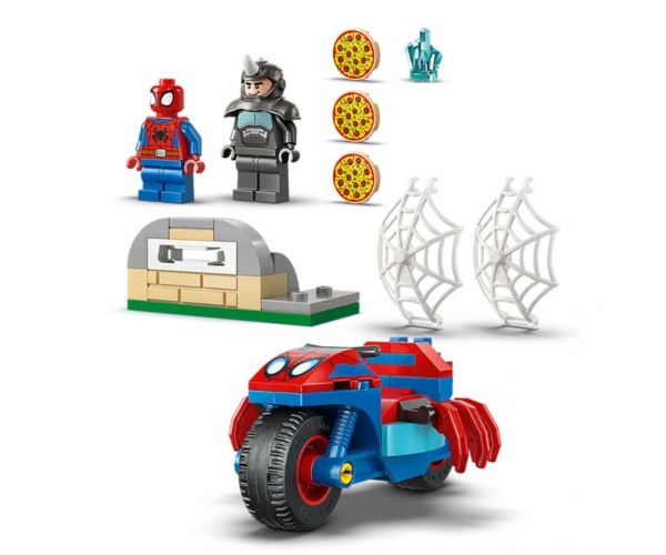 LEGO® Marvel: Motocyklista Spider-Man vs. Rhino (11206)