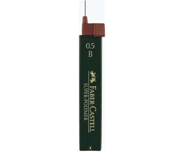 Faber-Castell: Super Polymer náplň do pentelky 0,5mm, 12ks, B