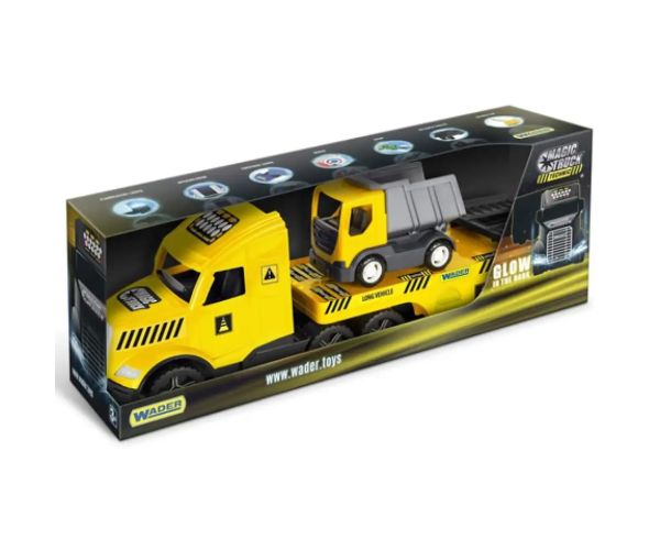 Magic Truck Technic kamión s nákladným autom 79cm - Wader