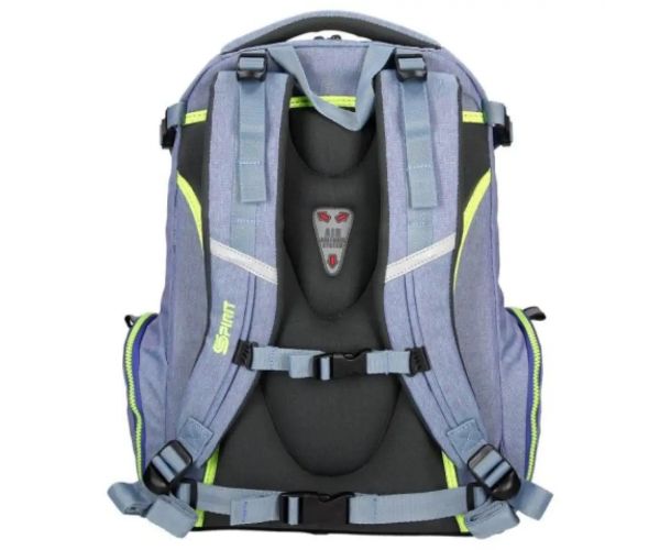 Spirit: Stinger svetlosivá prémiová ergonomická školská taška batoh