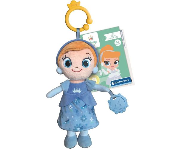 Disney Baby Popoluška plyšová postava s hryzátkom 28cm - Clementoni