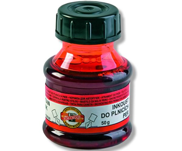 ICO: Koh-I-Noor 141502 červený atrament 50 ml