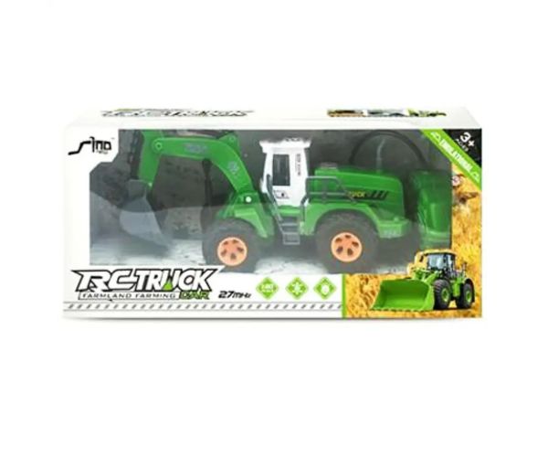 RC Truck zelený pracovný stroj na diaľkové ovládanie 1/30 27Mhz