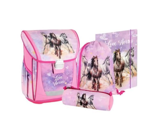 Spirit: Love Horse 4dielny set ergonomickej školskej tašky Cool