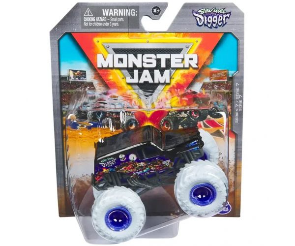 Monster Jam: Son-uva Digger monster truck autíčko – 1:64 – Spin Master