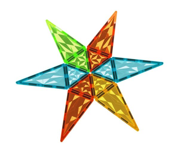 Geomag Magnetic Tiles Gems magnetické stavebné hry 44ks