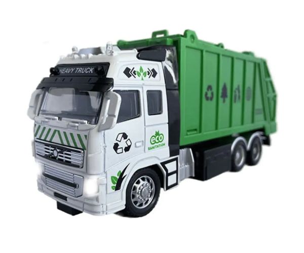 RC auto na prepravu odpadu alebo kontajnerov na diaľkové ovládanie so svetlom 27MHz 1/36 20cm v dvoc