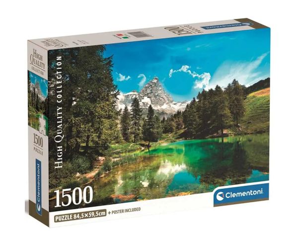 Nebesky modré jazero 1500ks HQC puzzle 84,5x59,5cm - Clementoni