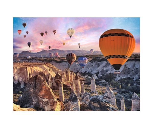 S teplovzdušným balónom nad Cappadociou, Turecko 3000 ks prémiové puzzle - Trefl