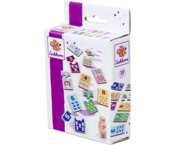 Eichhorn: Fa Számos Puzzle – Állatos párosító játék - Simba Toys