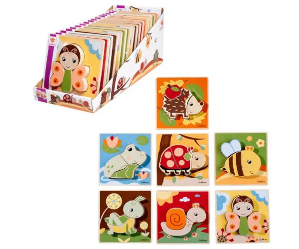 Eichhorn: Fa állatos puzzle többféle változatban 1db - Simba Toys