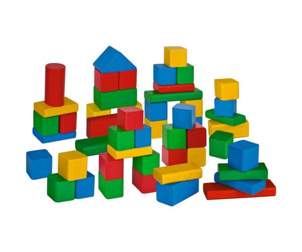 Eichhorn: Színes fakockák 50db-os szett - Simba Toys