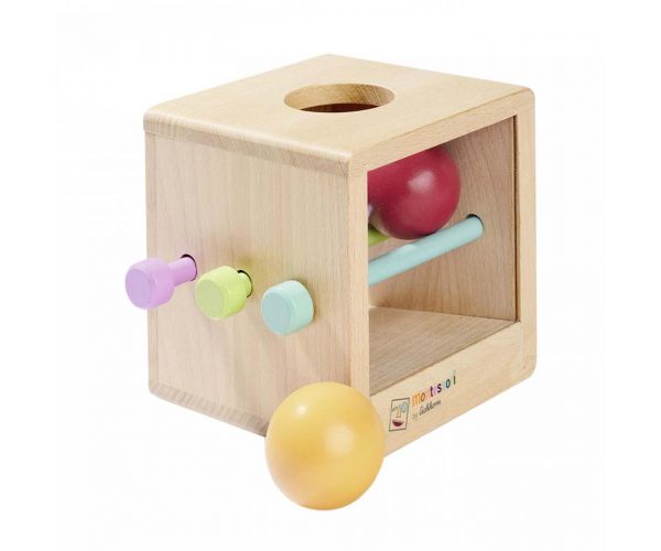 Eichhorn: Montessori Fa Golyóbedobó Doboz – Készségfejlesztő játék a legkisebbeknek - Simba Toys