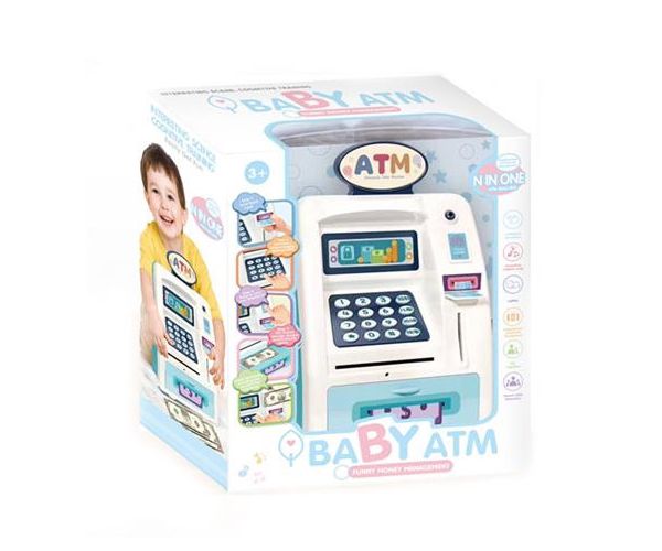 Elektromos bébi ATM automata fénnyel és hanggal