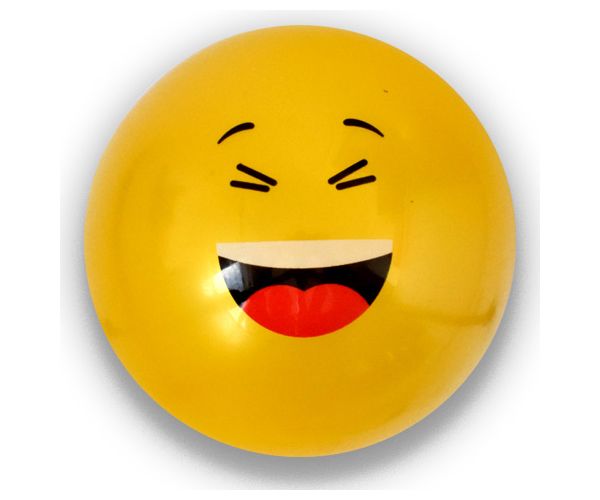 Emoji mintás gumilabda többféle változatban 23cm