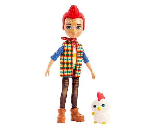 Enchantimals Edward Rooster figura és Cluck kakas állatfigura - Mattel