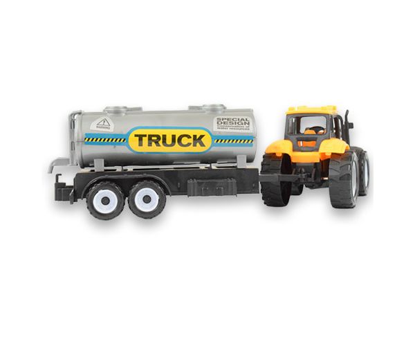 Engineering Truck: 2 részes munkagép szett traktorokkal, tartályos utánfutóval és hordóval