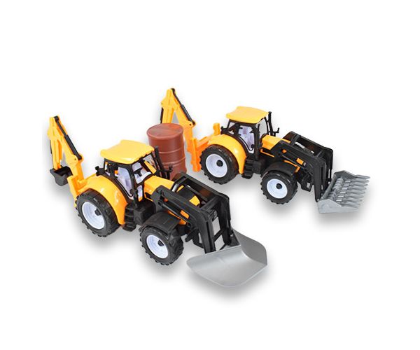 Engineering Truck: Kotrórakodó traktor munkagép kétféle változatban 39cm