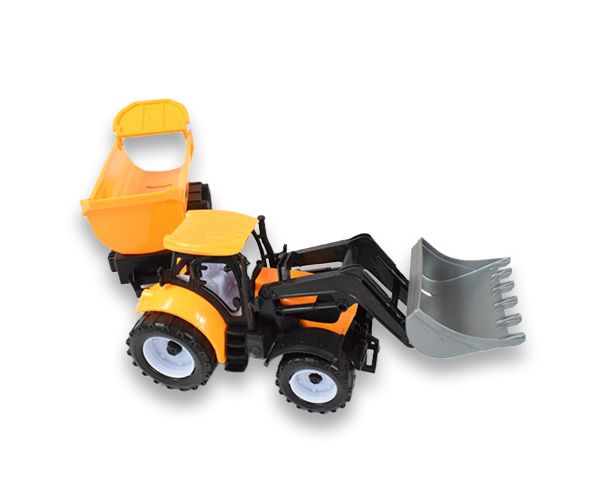 Engineering Truck: Kotró traktor munkagép utánfutóval 45cm