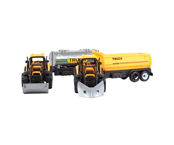 Engineering Truck: Tanker és utánfutós traktor szett 28cm