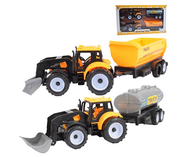 Engineering Truck: Tanker és utánfutós traktor szett 28cm