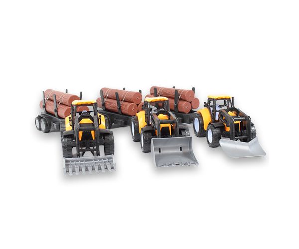 Engineering Truck: Rönkszállító traktor többféle változatban 43cm