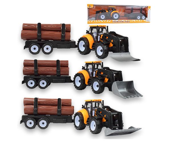 Engineering Truck: Rönkszállító traktor többféle változatban 43cm