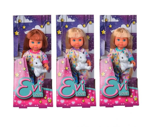 Evi Love: Évi baba pizsamában unikornissal többféle változatban - Simba Toys