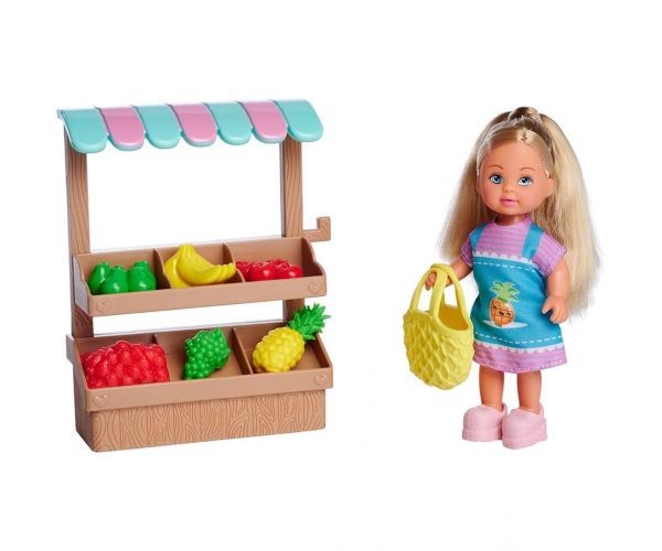 Évi Love: Évi baba gyümölcs standdal játékszett - Simba Toys