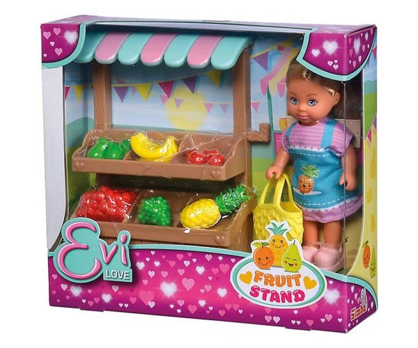 Évi Love: Évi baba gyümölcs standdal játékszett - Simba Toys