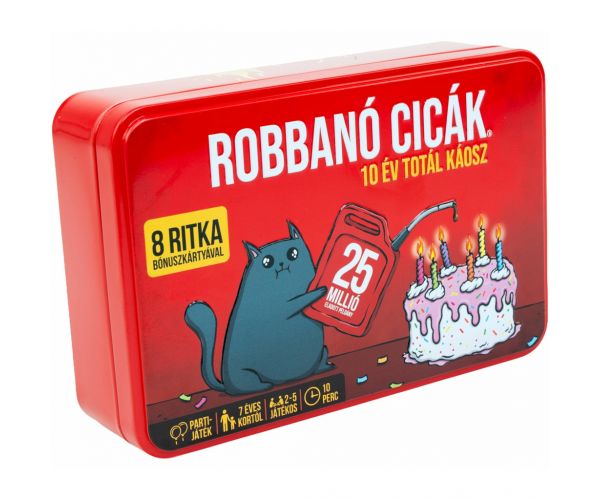 Robbanó cicák - 10 éves jubileumi kiadás társasjáték