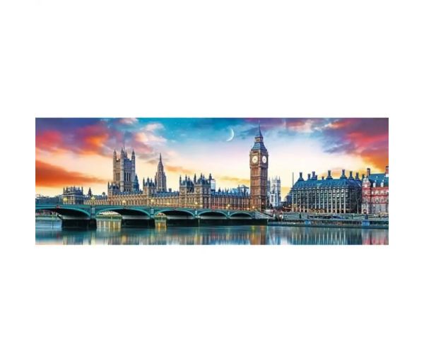 Big Ben a Westminster opátstvo, Londýnska panoráma puzzle 500 ks