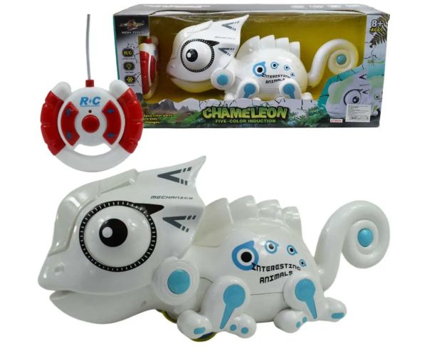 RC Chameleón na diaľkové ovládanie so zvukom a 5 druhmi svetelných efektov 27MHz 33cm