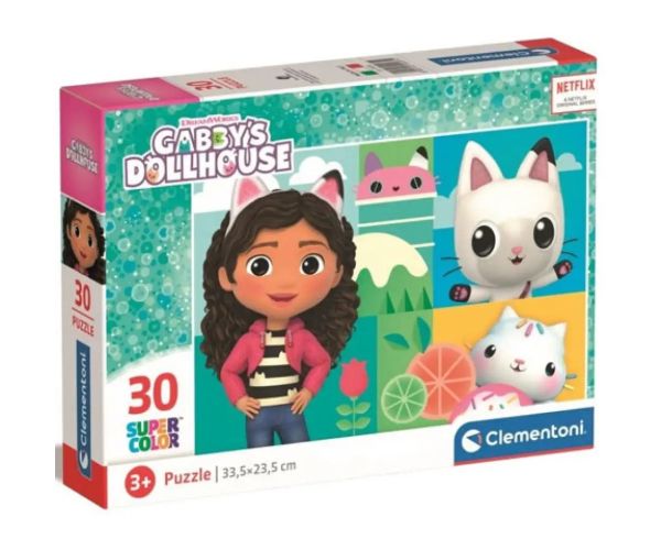 Gábinin kúzelný domček Supercolor puzzle 30 ks - Clementoni