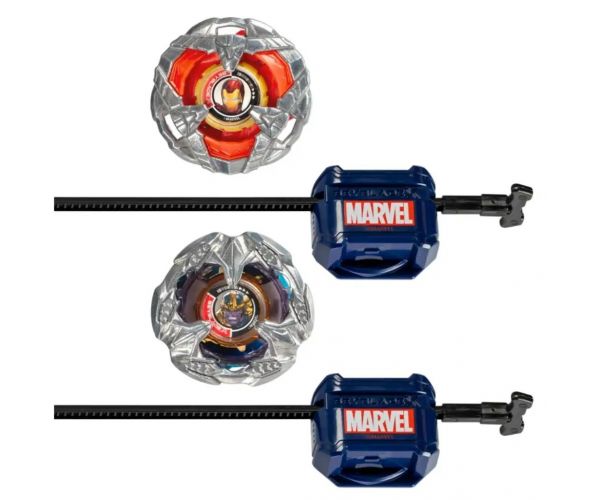 Beyblade X Marvel Collab: Iron Man vs. Thanos 4-80B X Venom 4-60B hracia sada - Hasbro