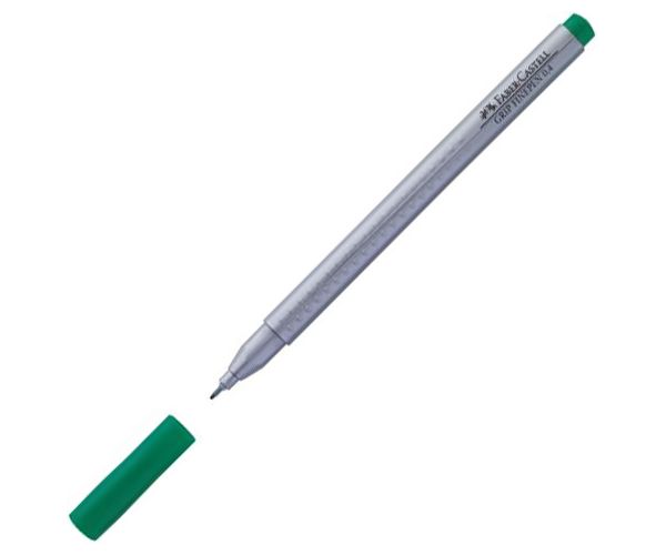 Faber-Castell: Grip Finepen liner 0,4mm smaragdový zelený