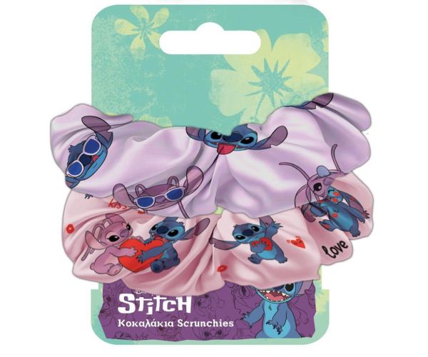 Luna: Sada 2 ks gumičiek do vlasov scrunchies Lilo & Stitch