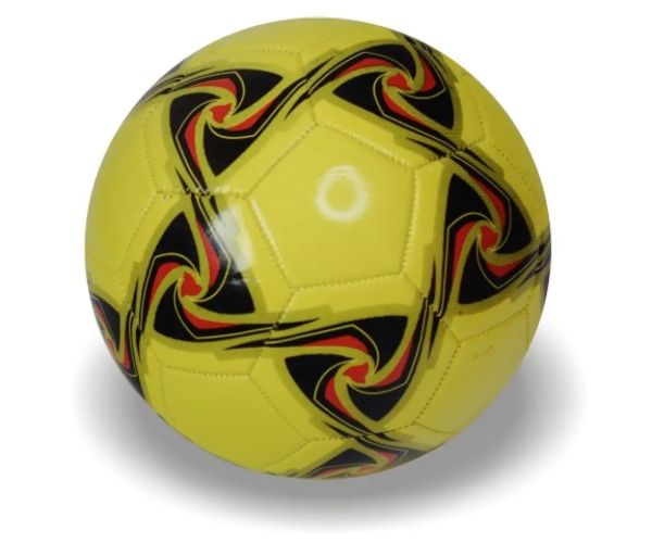 Farebná futbalová lopta z umelej kože vo viacerých variantoch 22cm
