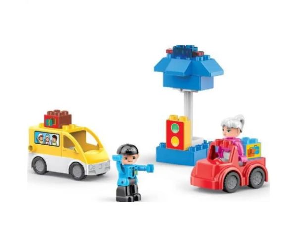 Blocks: Dopravný policajt 17 ks stavebnica