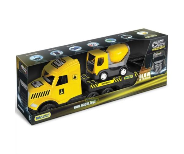 Magic Truck Technic kamión s domiešavačom betónu 79cm - Wader