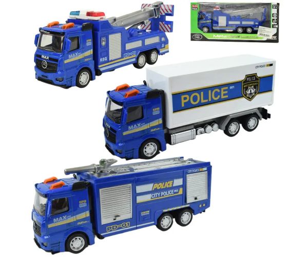 Magic Truck: Policajný kamión so zotrvačníkom v rôznych variantoch 20cm